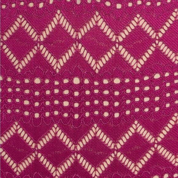 Free People Thank You Never Bodysuit In Myrtle Magenta - Picture 6 of 6